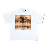 White warning i'm an asshole with rusty background Urban Heavy Tee - TumblerDesignByShophia