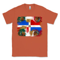 Copper Mexican and Puerto Rico Flag Classic Tee - texasbilliewilder