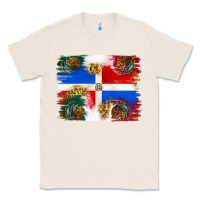 Natural Mexican and Puerto Rico Flag Classic Tee - texasbilliewilder