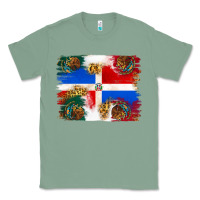 Sage Mexican and Puerto Rico Flag Classic Tee - texasbilliewilder