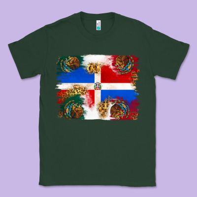 Mexican And Puerto Rico Flag Classic Tee Designed By Texasbilliewilder
