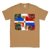 Toasted Coconut Mexican and Puerto Rico Flag Classic Tee - texasbilliewilder