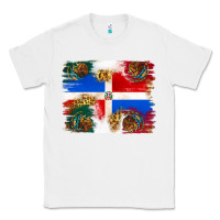 White Mexican and Puerto Rico Flag Classic Tee - texasbilliewilder