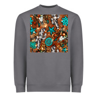 Storm western gemstone aztec seamless pattern Heavyweight Sweatshirt - BundleAndBundleShop