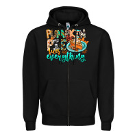 Black Pumpkin Pie Fixes Everything Zipper Hoodie - CowhideDigitalArt