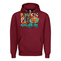 Burgundy Pumpkin Pie Fixes Everything Zipper Hoodie - CowhideDigitalArt