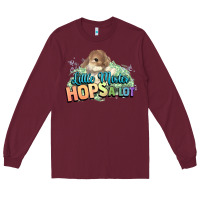 Burgundy Little mister hops a lot Easter day Long Sleeve Tee - HowdyJamesFarm