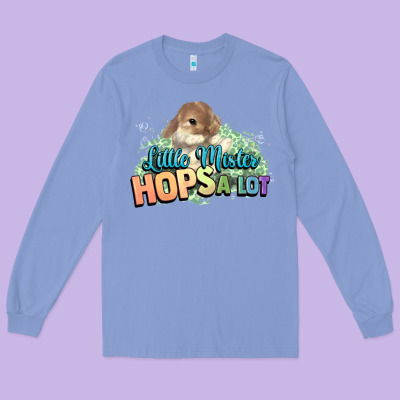 Little Mister Hops A Lot Easter Day Long Sleeve Tee Designed By Howdyjamesfarm