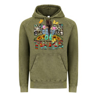 Vintage Olive mom of twins girls mother's day Vintage Hoodie - CowGirlArtShop
