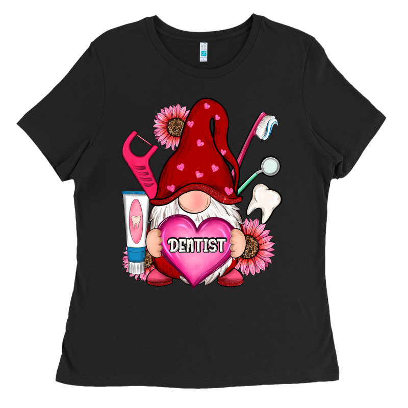 Valentines Day Dentist Gnome Ladies Tee by RanaPortraitStore | Teevron