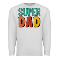 Dove Grey super dad Premium Sweatshirt - Artiststas