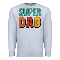 Heather Grey super dad Premium Sweatshirt - Artiststas