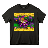 Asphalt mardi gras lips Heavy Core Tee - LillyAllenDesigns