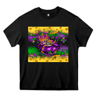Black mardi gras lips Heavy Core Tee - LillyAllenDesigns