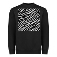 Black Zebra Seamless Pattern, Heavyweight Sweatshirt - BundleAndBundleShop