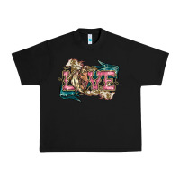 Black Love Horse Urban Heavy Tee - HowdyJamesFarm