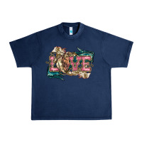 Navy Love Horse Urban Heavy Tee - HowdyJamesFarm