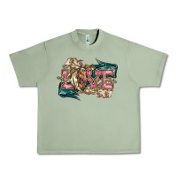 Oil Green Love Horse Urban Heavy Tee - HowdyJamesFarm