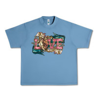 Pebble Blue Love Horse Urban Heavy Tee - HowdyJamesFarm