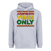 Heather Grey juneteenth vibes only Heavyweight Hoodie - Artiststas