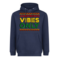 Navy juneteenth vibes only Heavyweight Hoodie - Artiststas