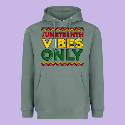 Juneteenth Vibes Only Heavyweight Hoodie Designed By Artiststas