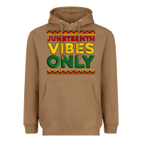 Toasted Coconut juneteenth vibes only Heavyweight Hoodie - Artiststas