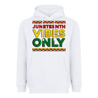 White juneteenth vibes only Heavyweight Hoodie - Artiststas