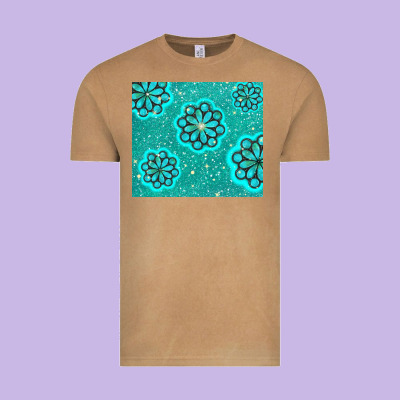 Glitter Turquoise Vintage Tee Designed By Tumblerdesignbyshophia