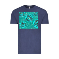 Vintage Denim glitter turquoise Vintage Tee - TumblerDesignByShophia