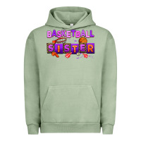 Pigment Oil Green basketball sıster Urban Hoodie - AdoDesignShop
