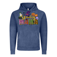 Vintage Denim spooky mama Vintage Hoodie - CowGirlArtShop