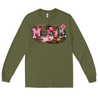 Army Green Mother's Day mama Long Sleeve Tee - CowGirlArtShop