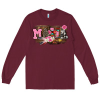 Burgundy Mother's Day mama Long Sleeve Tee - CowGirlArtShop