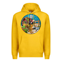Lemon Christmas  farm animals Premium Hoodie - FaDigitalArtStudio