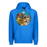 True Royal Christmas  farm animals Premium Hoodie - FaDigitalArtStudio