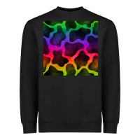 Black colorful cow seamless pattern Heavyweight Sweatshirt - BundleAndBundleShop