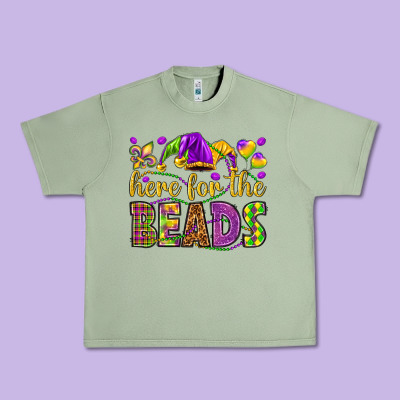 Here For The Beads Urban Heavy Tee Designed By Howdyjamesfarm