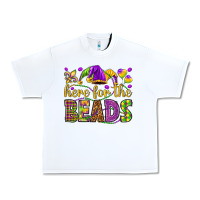 White Here for the beads Urban Heavy Tee - HowdyJamesFarm