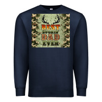 Navy best buckin' dad ever Premium Sweatshirt - Artiststas