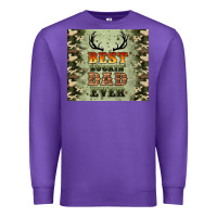Purple best buckin' dad ever Premium Sweatshirt - Artiststas