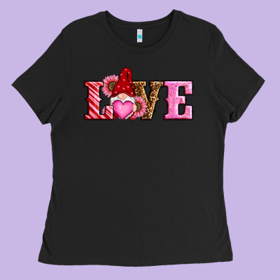 Valentines Day Gnomes Love Ladies Tee Designed By Ranaportraitstore