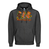 Charcoal Heather western Christmas Zipper Hoodie - CowhideDigitalArt