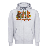 Heather Grey western Christmas Zipper Hoodie - CowhideDigitalArt
