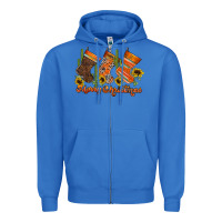 True Royal western Christmas Zipper Hoodie - CowhideDigitalArt