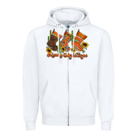White western Christmas Zipper Hoodie - CowhideDigitalArt