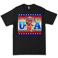 Black usa hot dog Premium Tee - BarkalooDesign