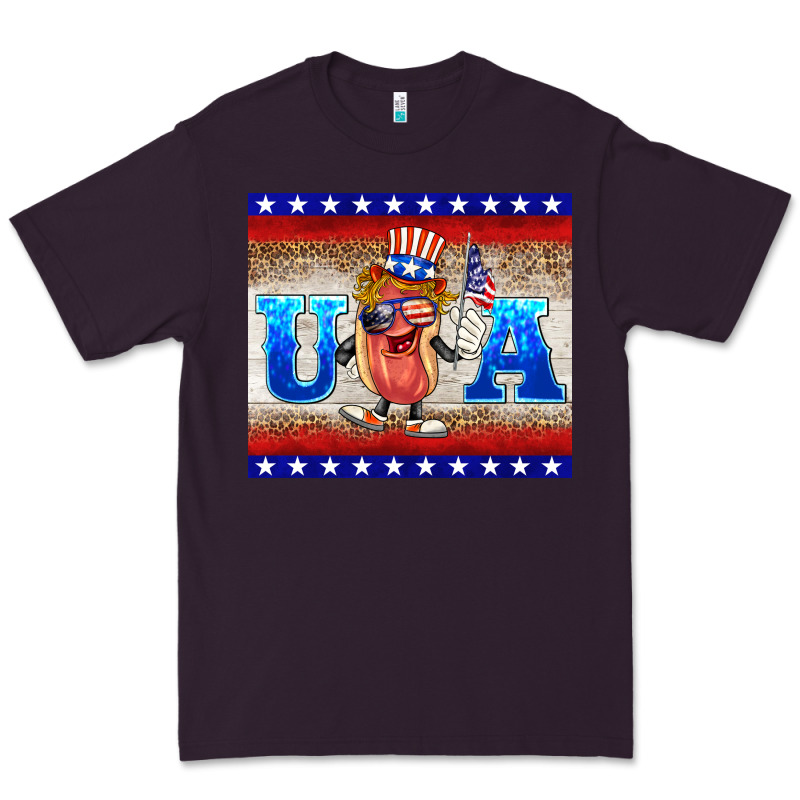 Usa Hot Dog Premium Tee by BarkalooDesign | Teevron