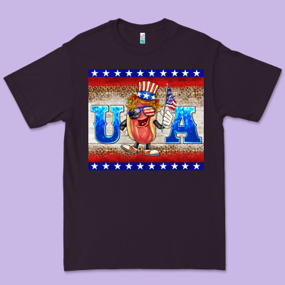 Usa Hot Dog Premium Tee Designed By Barkaloodesign