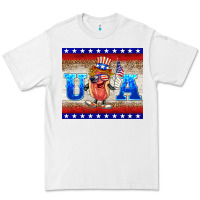 White usa hot dog Premium Tee - BarkalooDesign